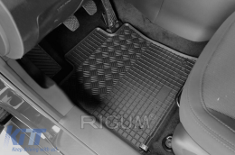 Specific rubber mats suitable for Ssangyong Tivoli after 2015, Grand Tivoli after 2021, 4-piece set, black color-image-6250038
