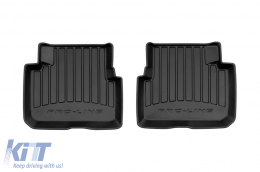 Specific rubber mats suitable for Subaru Forester 2008-2013, 4-piece set, black color, with 24-month warranty-image-6221630