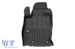 Specific rubber mats suitable for Subaru Forester after 2019, 4-piece set, black color, with 24-month warranty-image-6223588