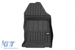 Specific rubber mats suitable for Subaru Forester after 2019, 4-piece set, black color, with 24-month warranty-image-6223589