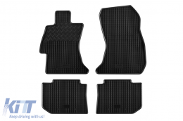 Specific rubber mats suitable for Subaru Impreza WRX after 2014, Levorg after 2015, XV after 2012, 4-piece set, black color - ABFMS6023564