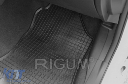 Specific rubber mats suitable for Subaru Impreza, XV after 2018, Impreza E-Boxer, XV E-Boxer after 2020, 4-piece set, black color-image-6249736