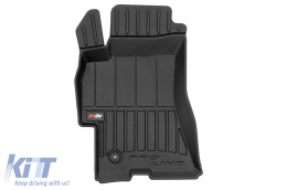 Specific rubber mats suitable for Subaru Legacy IV, Outback III 2003-2009, 4-piece set, black color, with 24-month warranty-image-6223169