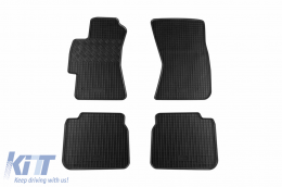 Specific rubber mats suitable for Subaru Legacy, Outback after 2004, 4-piece set, black color-image-6228761