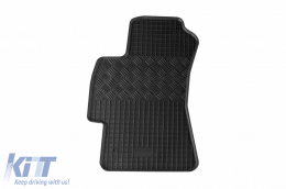 Specific rubber mats suitable for Subaru Legacy, Outback after 2004, 4-piece set, black color-image-6228762
