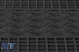 Specific rubber mats suitable for Subaru Legacy, Outback after 2009, Forester after 2013, Outback after 2015, 4-piece set, black color-image-6248955