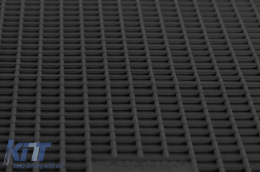 Specific rubber mats suitable for Subaru Legacy, Outback after 2009, Forester after 2013, Outback after 2015, 4-piece set, black color-image-6248956