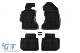 Specific rubber mats suitable for Subaru XV 2011-2018, WRX STI, Levorg after 2014, 4-piece set, black color - ABFMS6016475