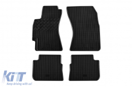 Specific rubber mats suitable for Subaru Forester, Impreza after 2008, 4-piece set, black color - ABFMS6023562