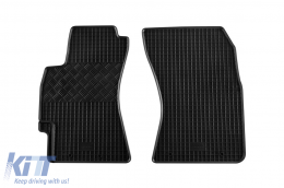 Specific rubber mats suitable for Subaru Forester, Impreza after 2008, 4-piece set, black color-image-6248947