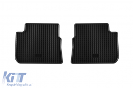 Specific rubber mats suitable for Subaru Forester, Impreza after 2008, 4-piece set, black color-image-6248948