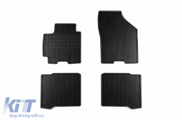 Specific rubber mats suitable for Suzuki Baleno after 2016, 4-piece set, black color-image-6249539