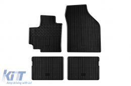 Specific rubber mats suitable for Suzuki Celerio after 2015, 4-piece set, black color-image-6249526