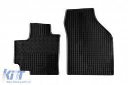 Specific rubber mats suitable for Suzuki Celerio after 2015, 4-piece set, black color-image-6249527