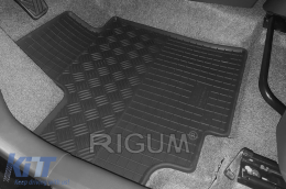 Specific rubber mats suitable for Suzuki Celerio after 2015, 4-piece set, black color-image-6249529