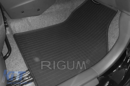 Specific rubber mats suitable for Suzuki Celerio after 2015, 4-piece set, black color-image-6249530