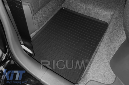 Specific rubber mats suitable for Suzuki Celerio after 2015, 4-piece set, black color-image-6249531