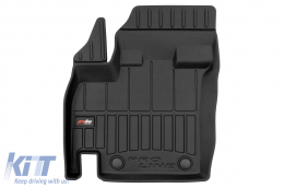 Specific rubber mats suitable for Suzuki Ignis III after 2016, 4-piece set, black color, with 24-month warranty-image-6222878