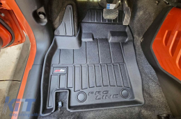 Specific rubber mats suitable for Suzuki Ignis III after 2016, 4-piece set, black color, with 24-month warranty-image-6222882