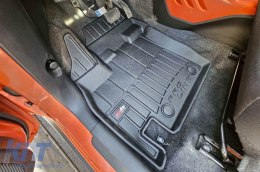 Specific rubber mats suitable for Suzuki Ignis III after 2016, 4-piece set, black color, with 24-month warranty-image-6222883