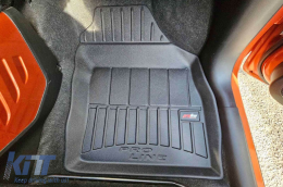 Specific rubber mats suitable for Suzuki Ignis III after 2016, 4-piece set, black color, with 24-month warranty-image-6222884