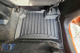 Specific rubber mats suitable for Suzuki Ignis III after 2016, 4-piece set, black color, with 24-month warranty-image-6222886