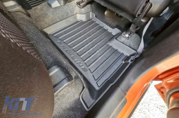 Specific rubber mats suitable for Suzuki Ignis III after 2016, 4-piece set, black color, with 24-month warranty-image-6222887