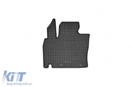 Specific rubber mats suitable for Suzuki Ignis after 2017, 4-piece set, black color-image-6249596
