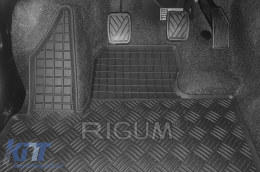 Specific rubber mats suitable for Suzuki Ignis after 2017, 4-piece set, black color-image-6249599