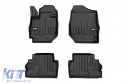 image-58-Specific rubber mats suitable for Suzuki Jimny after 2018, 4-piece set, black color, with 24-month warranty
