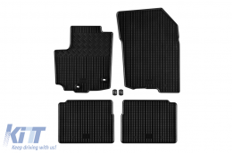 Specific rubber mats suitable for Suzuki S-Cross Hybrid after 2020, 4-piece set, black color - ABFMS6018857