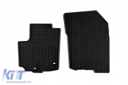 Specific rubber mats suitable for Suzuki S-Cross Hybrid after 2020, 4-piece set, black color-image-6229195