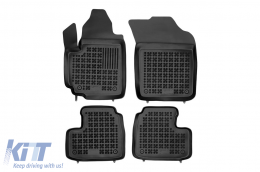 image-39-Specific rubber mats suitable for Suzuki Swift 2005-2008, 4-piece set, black color