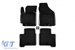 image-34-Specific rubber mats suitable for Suzuki Swift after 2017, 4-piece set, black color