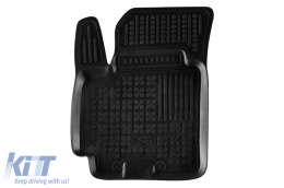 Specific rubber mats suitable for Suzuki Swift Hybrid after 2019, 4-piece set, black color-image-6216297