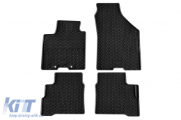 Specific rubber mats suitable for Suzuki Swift after 2024, 4-piece set, black color - ABFMS6018909