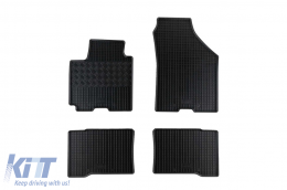 Specific rubber mats suitable for Suzuki Swift after 2017, 4-piece set, black color - ABFMS6023681