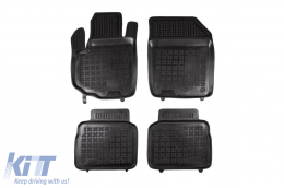 Specific rubber mats suitable for Suzuki SX4 S-Cross after 2013, 4-piece set, black color - ABFMS6016436