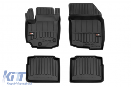 image-2-Specific rubber mats suitable for Suzuki SX4 S-Cross hybrid after 2020, 4-piece set, black color, with 24-month warranty