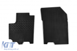 Specific rubber mats suitable for Suzuki SX4 S-Cross after 2013, 4-piece set, black color-image-6248978
