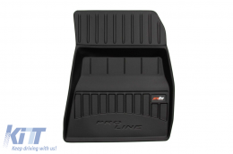 Specific rubber mats suitable for Tesla Model 3 2017-2023 from Frogum 3D ProLine series, 3-piece set, black color, with 24-month warranty-image-6221646