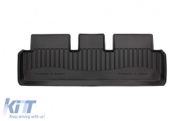 Specific rubber mats suitable for Tesla Model 3 2017-2023 from Frogum 3D ProLine series, 3-piece set, black color, with 24-month warranty-image-6221647