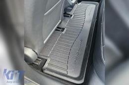 Specific rubber mats suitable for Tesla Model 3 2017-2023 from Frogum 3D ProLine series, 3-piece set, black color, with 24-month warranty-image-6221654