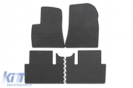 Specific rubber mats suitable for Tesla Model 3 after 2018, Set of 4 pcs black - ABFMT6018717