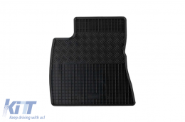 Specific rubber mats suitable for Tesla Model 3 after 2017, 4-piece set, black color-image-6229280