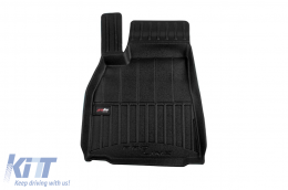 Specific rubber mats suitable for Tesla Model S Liftback after 2021, 3-piece set, black color, with 24-month warranty-image-6223736