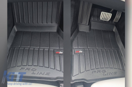 Specific rubber mats suitable for Tesla Model S Liftback after 2021, 3-piece set, black color, with 24-month warranty-image-6223740