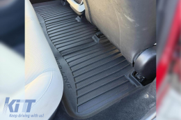 Specific rubber mats suitable for Tesla Model S Liftback after 2021, 3-piece set, black color, with 24-month warranty-image-6223743