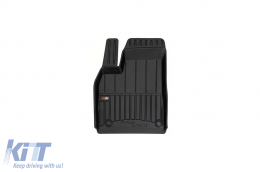 Specific rubber mats suitable for Tesla Model X after 2022, 6 seats, 3-piece set, black color, with 24-month warranty from Frogum 3D ProLine series.-image-6223882