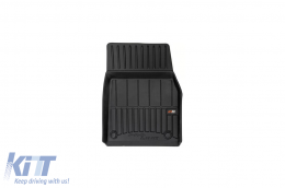 Specific rubber mats suitable for Tesla Model X after 2022, 6 seats, 3-piece set, black color, with 24-month warranty from Frogum 3D ProLine series.-image-6223883